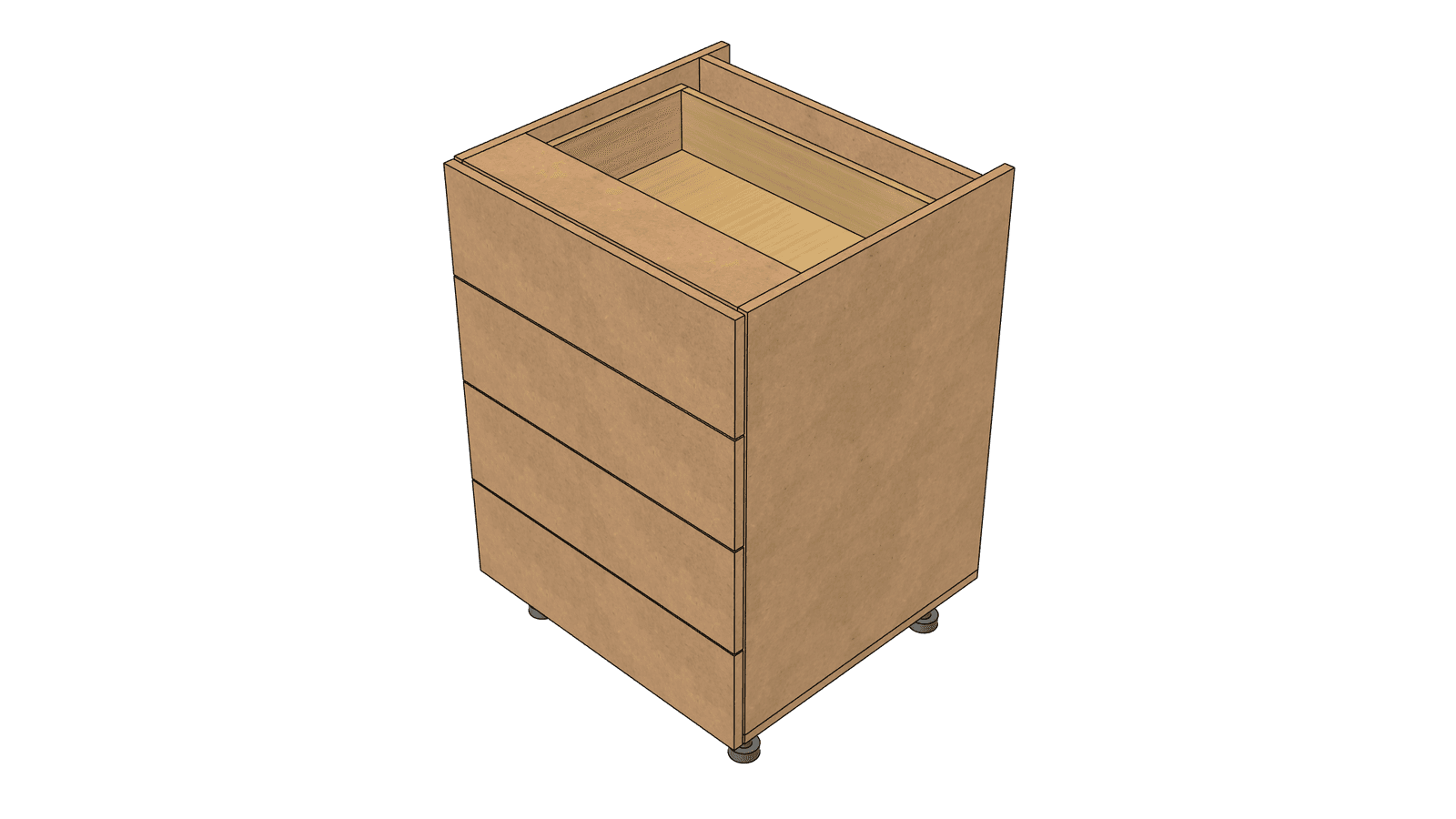 Basecabinet_Equal_Drawers - image 1