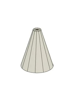 Segmented cone generator