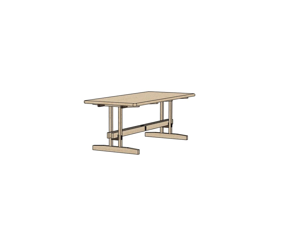 Trestle table - image 1
